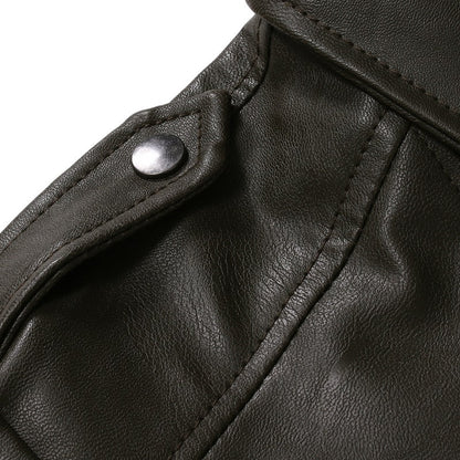 Funki Findz | Jackets | Men's Women's PU Leather Slim Jacket