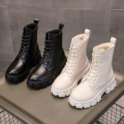 Funki Findz | Boots | Women's Lace-up Chunky Combat Boots