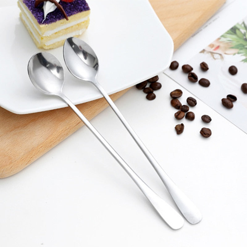 Funki Findz | Spoons | Stainless Steel Long Coffee Spoons 6Pcs