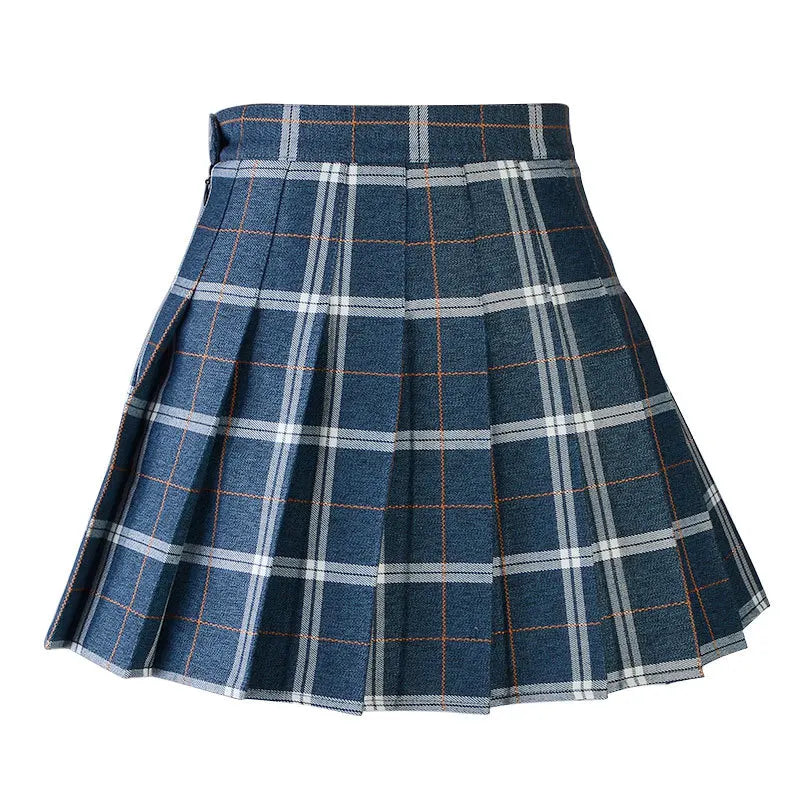 Funki Findz | Skirts | Women's Harajuku Preppy Plaid Mini Skirts