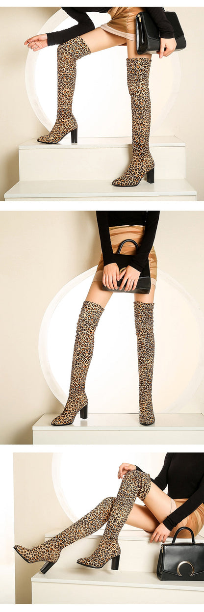 Funki Findz | Boots | Women's Over Knee High Block Heel Boots