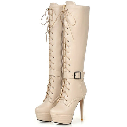 Funki Findz | Boots | Women's Knee-High Chic High Stiletto Boot
