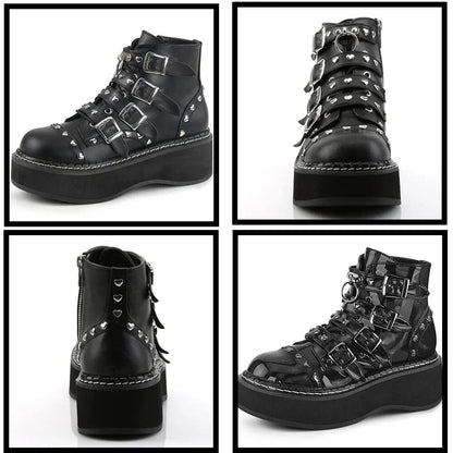 Funki Findz | Boots | Women's Platform Gothic Ankle Boots