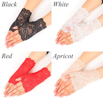 Funki Findz | Gloves | Women's Gothic Fingerless Lace Gloves