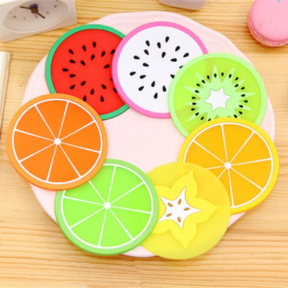 Funki Findz | Coasters | Fruit Design Drink Mats 6 | 7 Pcs Sets