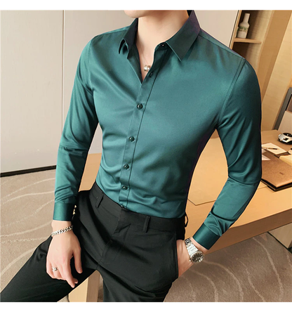 Funki Findz | Shirts | Men's Slim Fit British Style Dress Shirt 7XL
