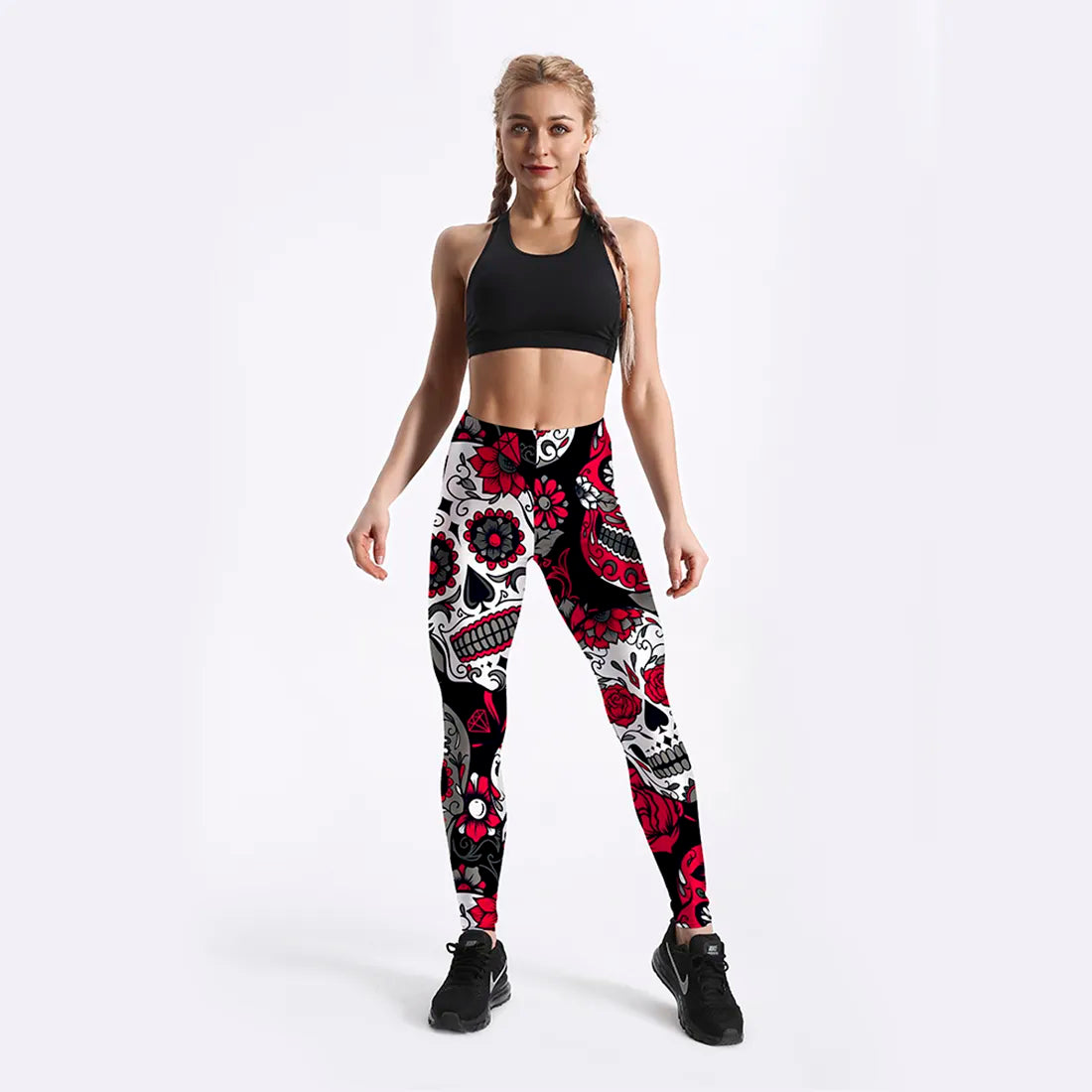 Funki Findz | Pants | Women's Fitness Leggings | Skull, Web, Swirl