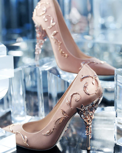 Funki Findz | Shoes | Women's Elegant Silk Formal Prom Stilettos