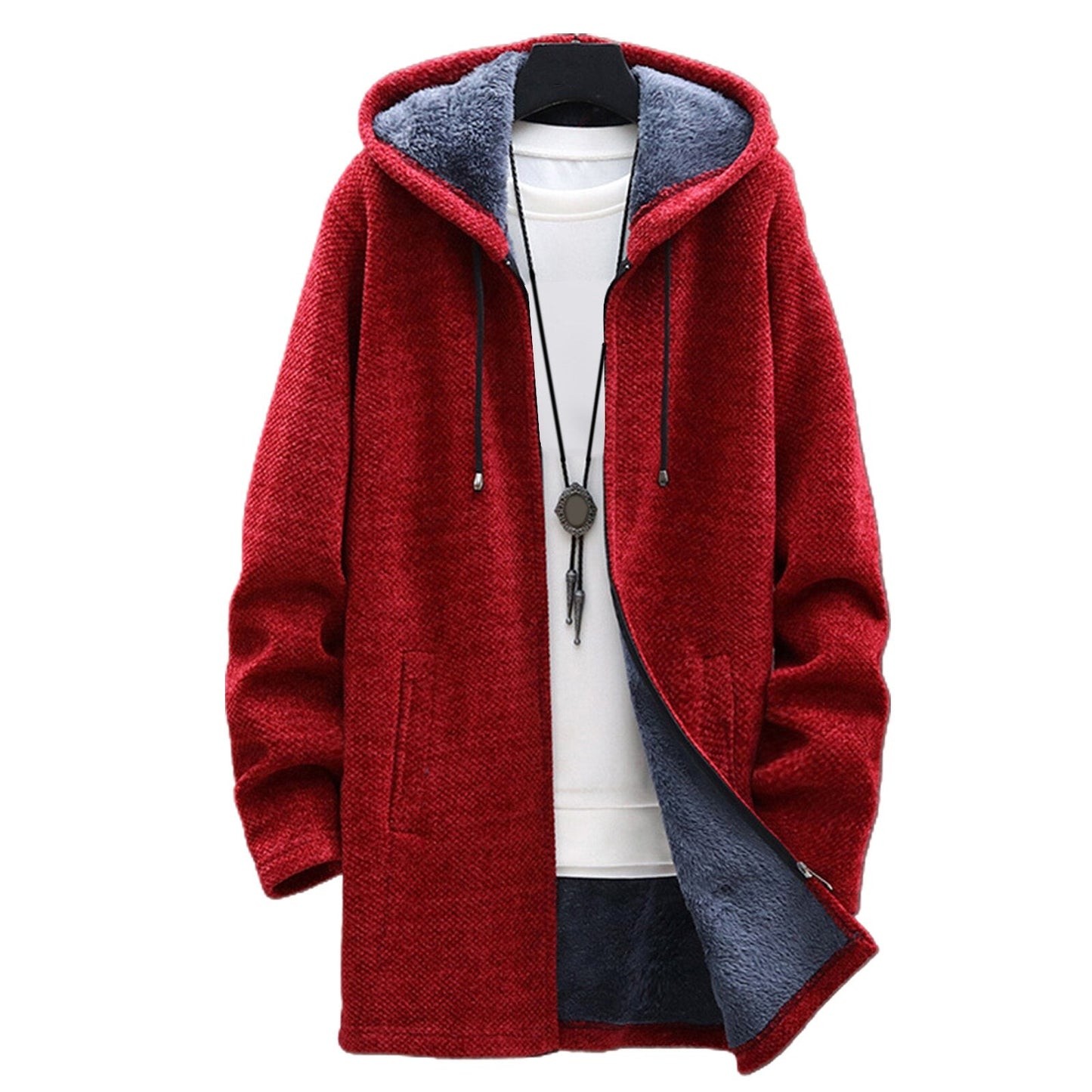 Funki Findz | Jackets | Men's Long Sleeve Plush Zip Up Hoodie