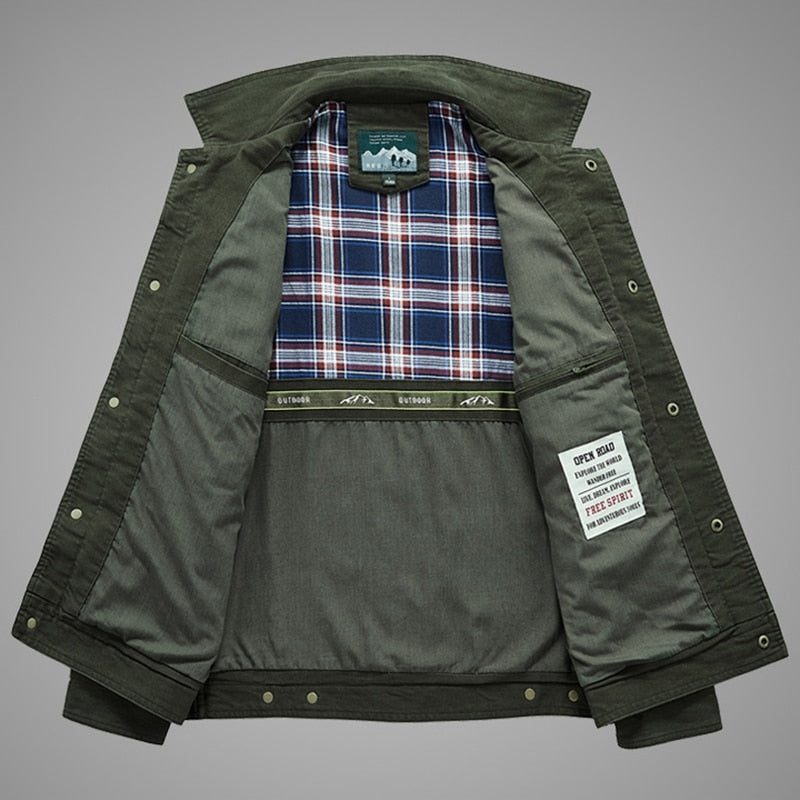 Funki Findz | Jackets | Men's Military Warm Zip Up Cotton Jacket