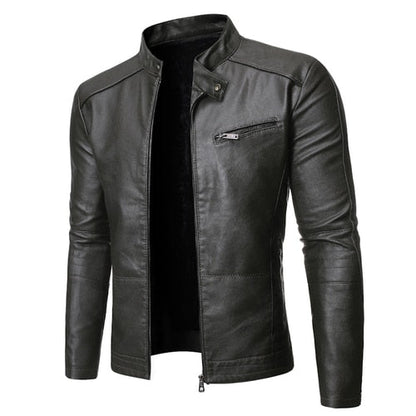 Funki Findz | Jackets | Men's Women's Slim PU Leather Jacket