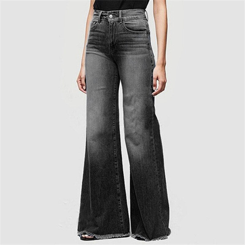 Funki Findz | Pants | Women's Flared Wide Leg Mom Jeans