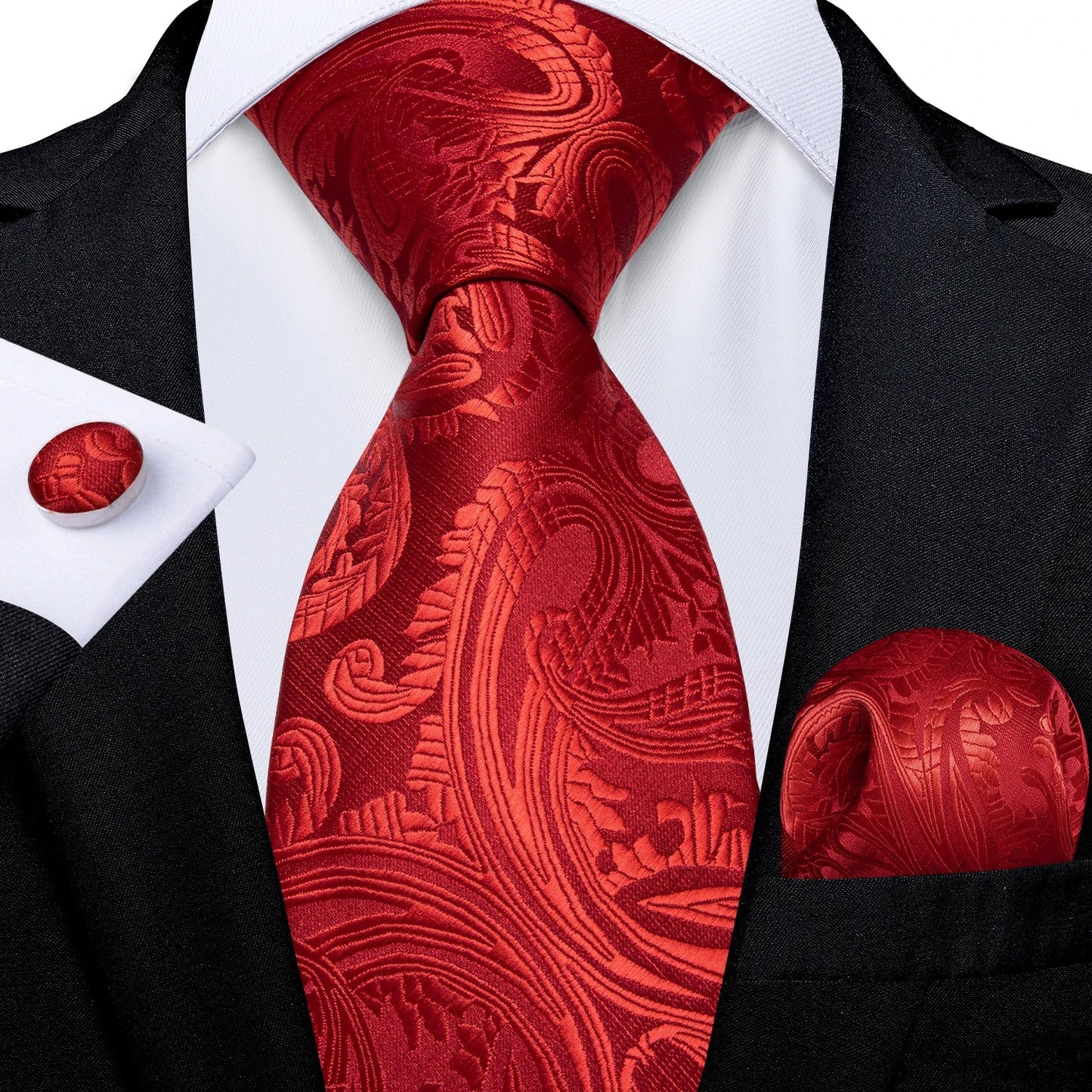Funki Findz | Neckties | Men's 3Pcs Paisley Wedding Tie Sets