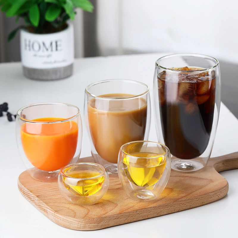 Funki Findz | Cups | Glass Double Wall Borosilicate Mug Sets