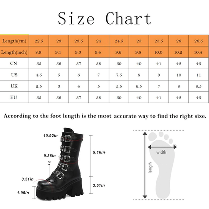 Funki Findz | Boots | Women's Platform Buckle Strap Wedges