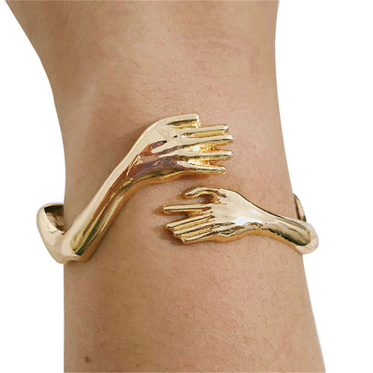 Funki Findz | Bracelets | Women's Hand Hug Open Cuff Bangle