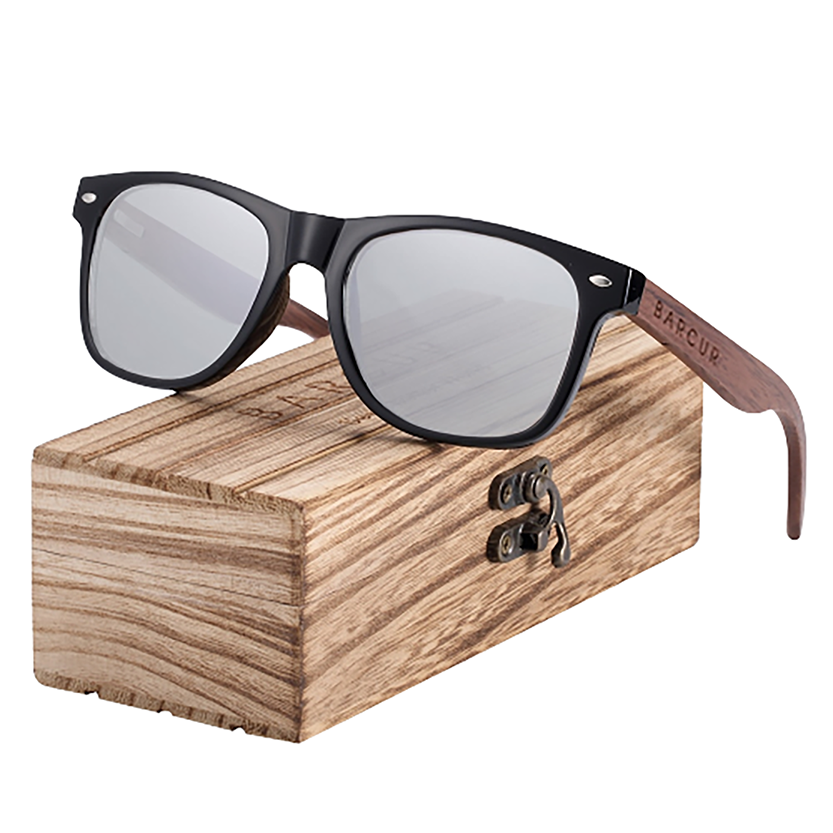 Funki Findz | Sunglasses | Unisex Black Walnut Wood Sunglasses