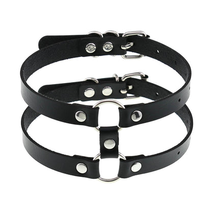 Funki Findz | Necklaces | Unisex Hip Hop PU Leather Choker