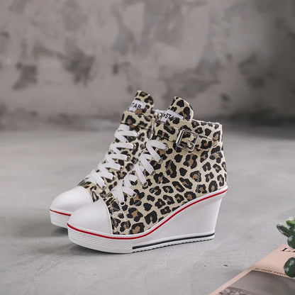 Funki Findz | Boots | Women's High Top Platform Wedge Sneaker