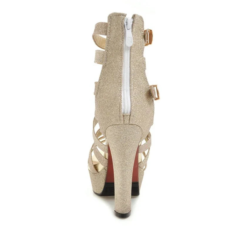Funki Findz | Shoes | Women's Platform Gladiator Glitter Sandals