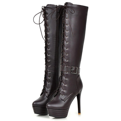 Funki Findz | Boots | Women's Knee-High Chic High Stiletto Boot