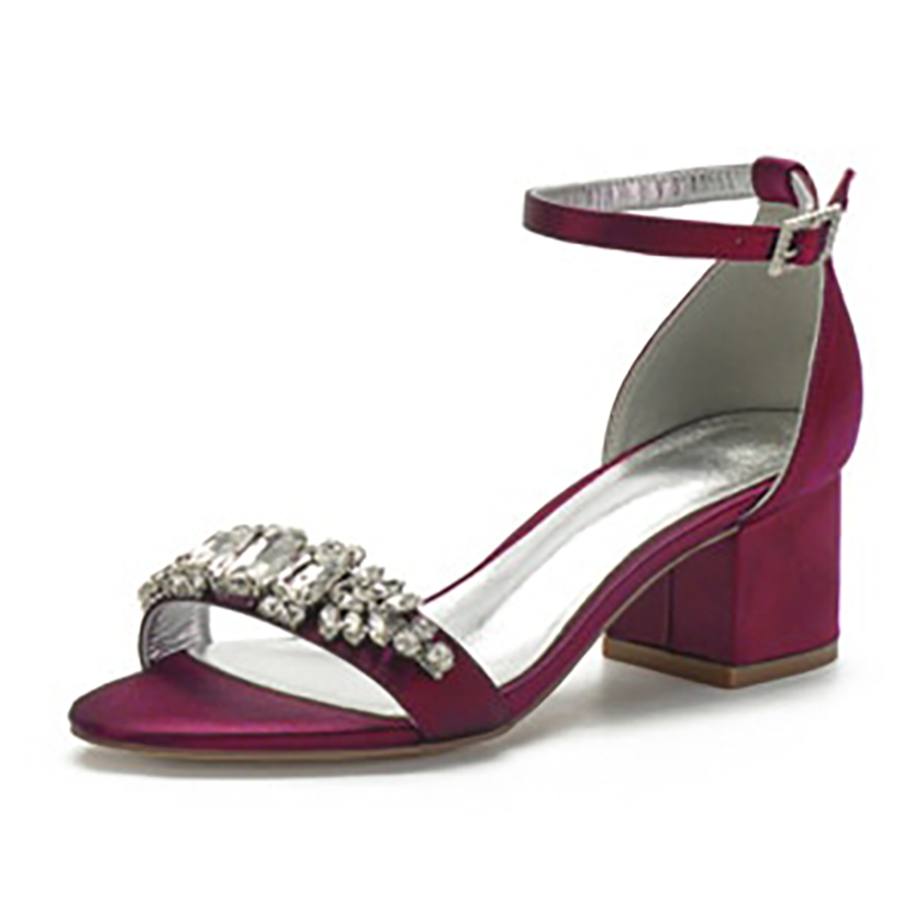 Funki Findz | Shoes | Women's Elegant Low Satin Dress Sandals