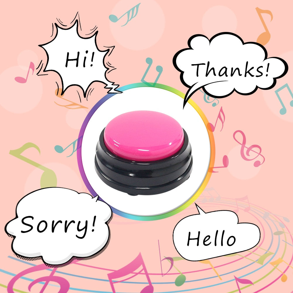 Funki Findz | Pet Toys | Recordable Button Learning Aid for Kids, Pets