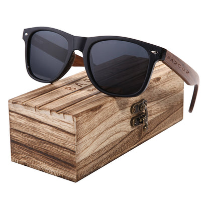 Funki Findz | Sunglasses | Unisex Black Walnut Wood Sunglasses