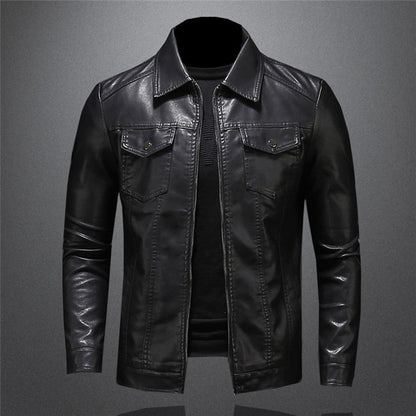 Funki Findz | Jackets | Men's Slim Fit Faux Leather Jacket