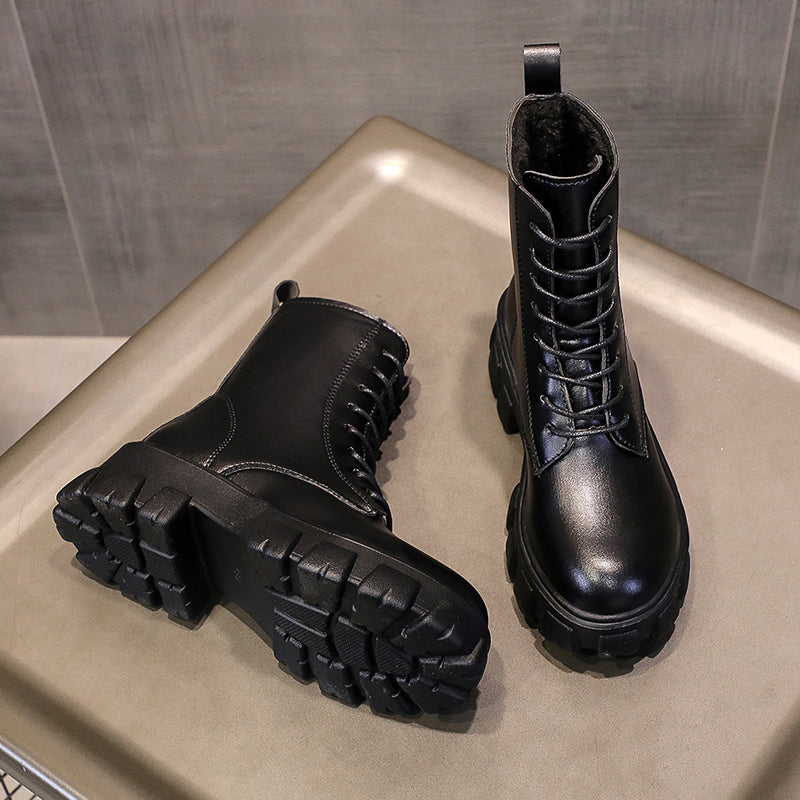 Funki Findz | Boots | Women's Lace-up Chunky Combat Boots