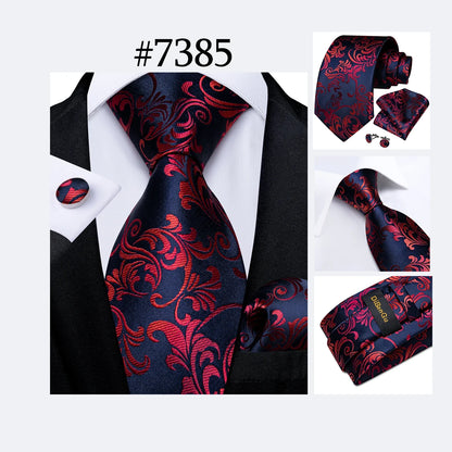 Funki Findz | Neckties | Men's 3Pcs Paisley Wedding Tie Sets