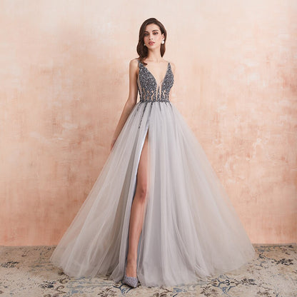 Funki Findz | Dresses | Women's Long Chiffon Tulle Prom Dress