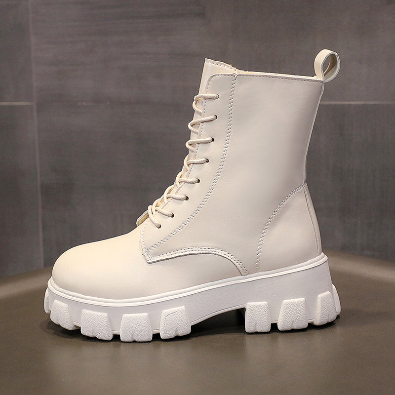 Funki Findz | Boots | Women's Lace-up Chunky Combat Boots