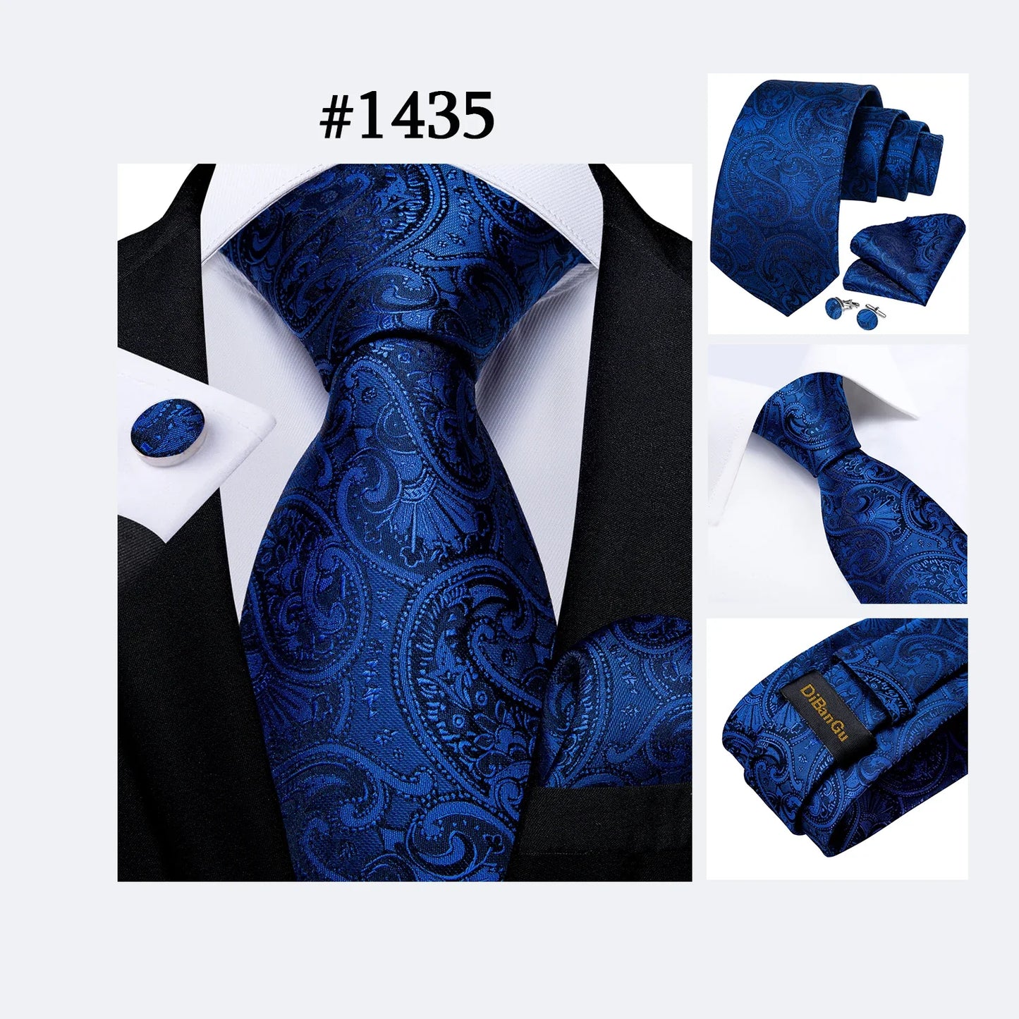 Funki Findz | Neck Ties | Men's Luxury 3Pcs Formal Tie Sets
