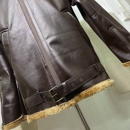 Funki Findz | Jackets | Men's Warm Faux Fur and Leather Jacket