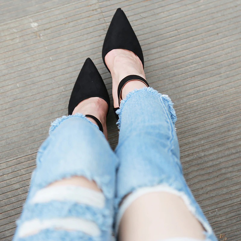 Funki Findz | Shoes | Women's High Block Heel Flock Party Shoe