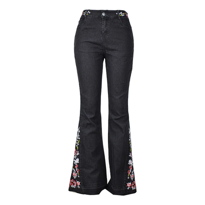 Funki Findz | Pants | Women's Boho Hippy Embroidered Jeans