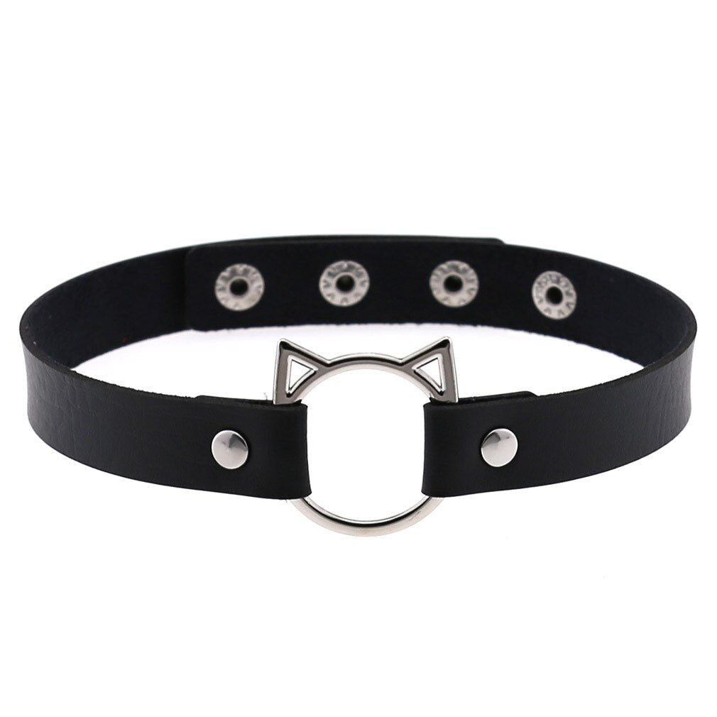 Funki Findz | Necklaces | Unisex Hip Hop PU Leather Choker