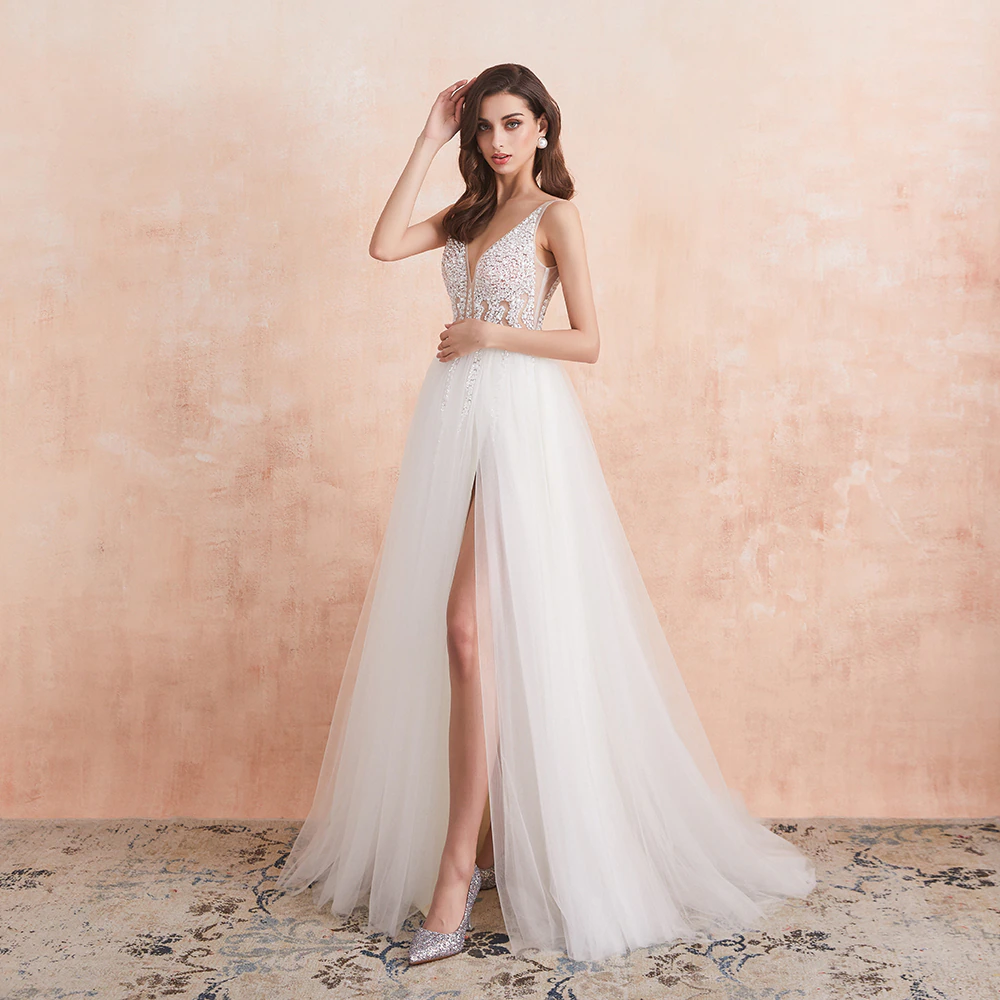 Funki Findz | Dresses | Women's Long Chiffon Tulle Prom Dress