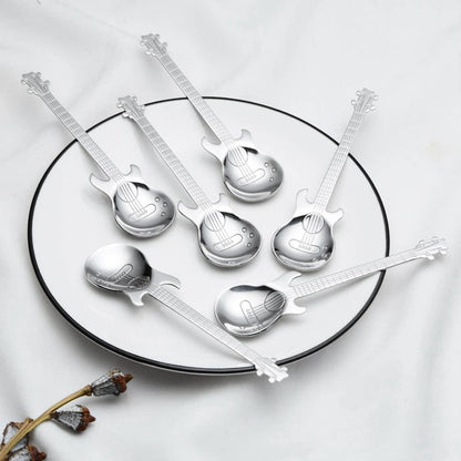 Funki Findz | Spoons | Guitar Spoons | 6 Pcs Coffee Spoon Set