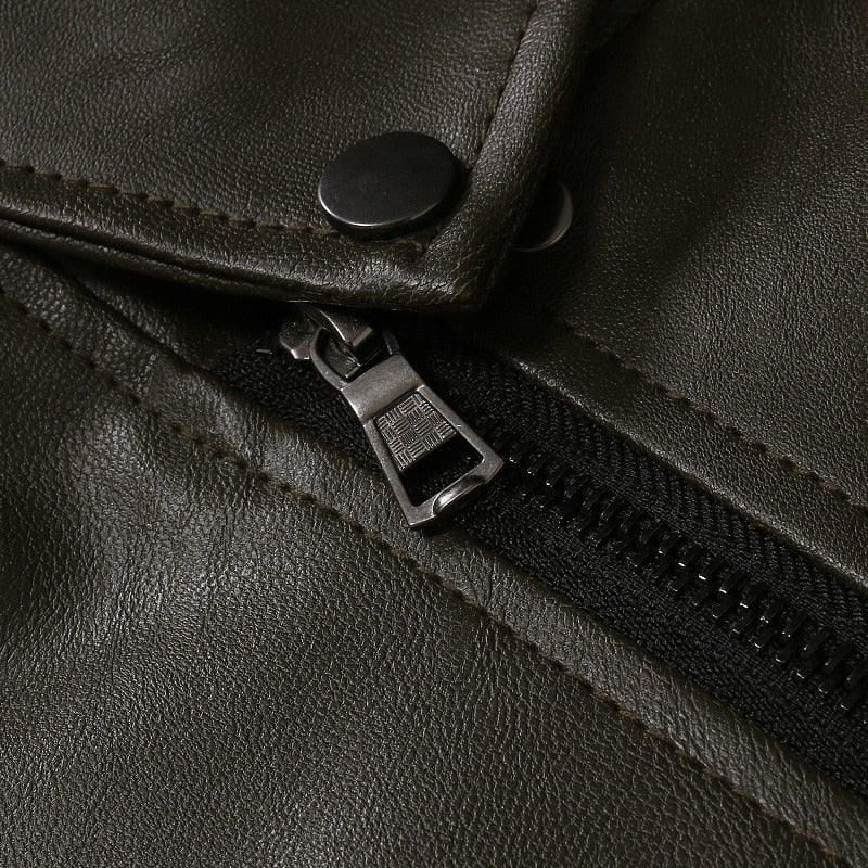 Funki Findz | Jackets | Men's Women's PU Leather Slim Jacket