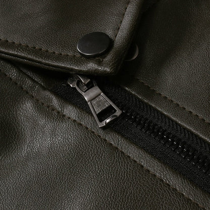 Funki Findz | Jackets | Men's Women's PU Leather Slim Jacket