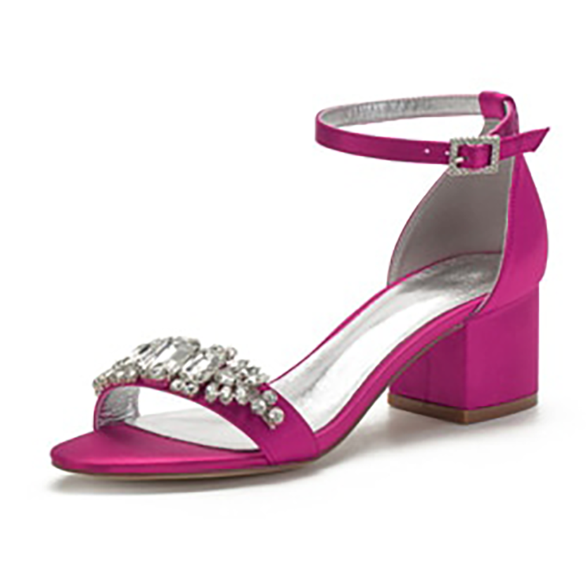 Funki Findz | Shoes | Women's Elegant Low Satin Dress Sandals