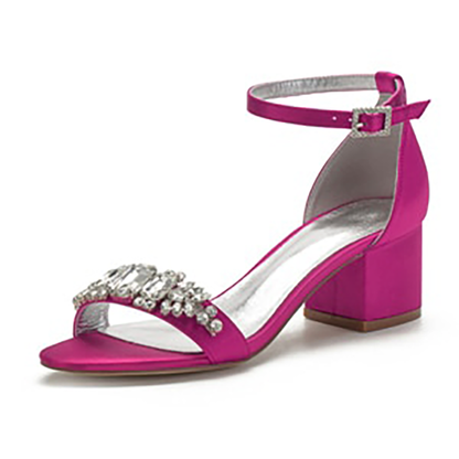 Funki Findz | Shoes | Women's Elegant Low Satin Dress Sandals