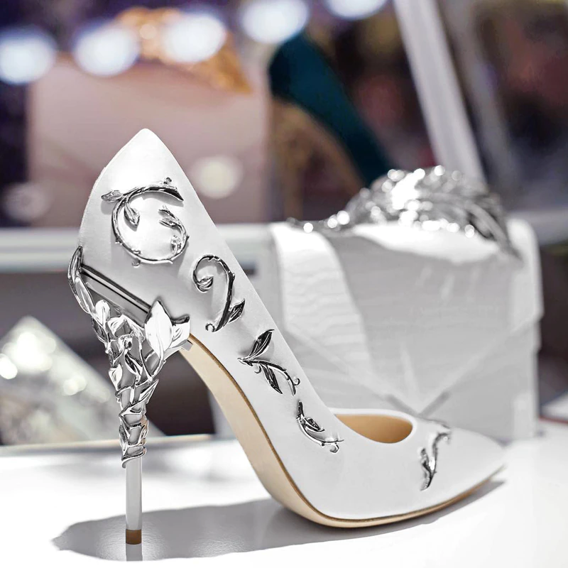 Funki Findz | Shoes | Women's Elegant Silk Formal Prom Stilettos