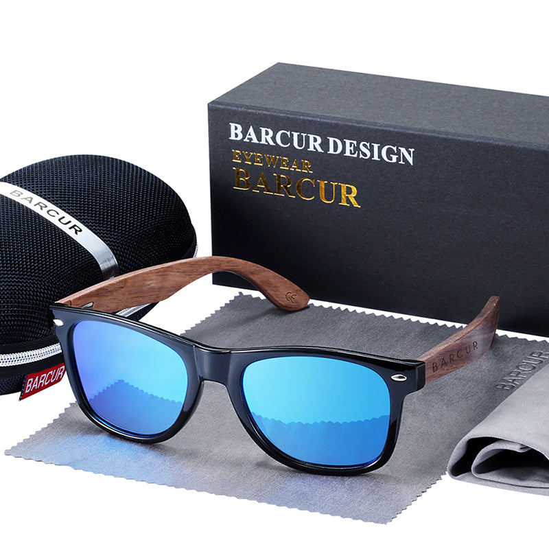 Funki Findz | Sunglasses | Unisex Black Walnut Wood Sunglasses