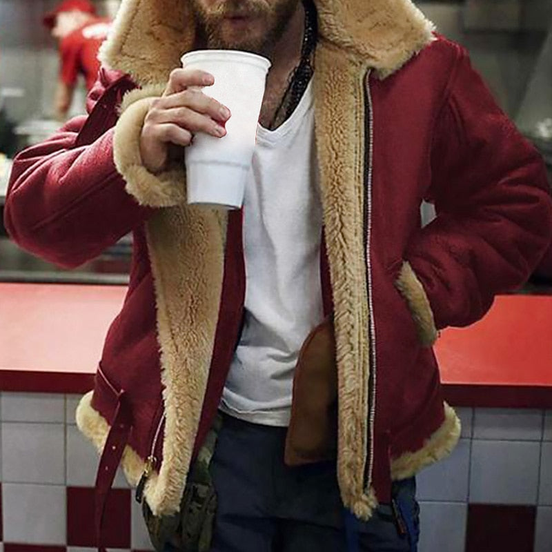 Funki Findz | Jackets | Men's Faux Leather Fur Lined Jacket