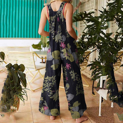 Funki Findz | Pants | Women's Boho Loose Fit Wide Leg Romper