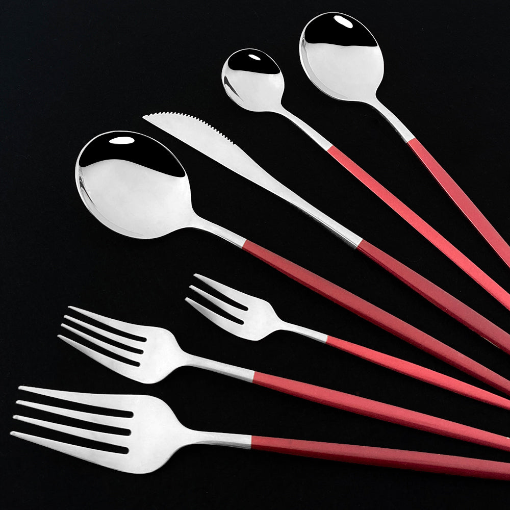 Funki Findz | Spoons | Stainless Steel Long Handled Spoons 6Pc