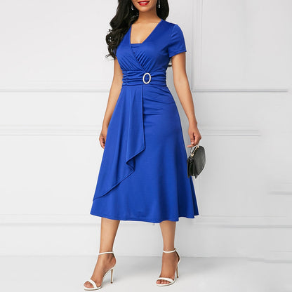 Funki Findz | Dresses | Women's High Waist Wrap Evening Dress